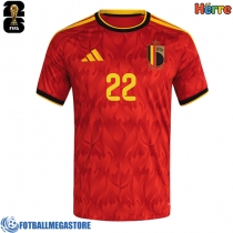Fotballdrakt Herre Belgia Alexis Saelemaekers #22 Hjemmedrakt VM 2026 Kortermet